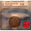 Image 1 : 20 cents 1858; CCCS F-15 Coinage.