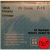 Image 2 : 20 cents 1858; CCCS F-15 Coinage.