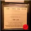 Image 2 : 25 cents 1919: ICCS VF-30.