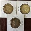 Image 2 : 50 cents 1958, 1962 & 1966 all Uncirculated. Lot of 3 coins