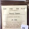 Image 2 : 50 cents 1961; ICCS PL-65 Heavy Cameo.