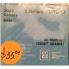 Image 2 : 2 dollars 2001; CCCS UNC-67 Bear.
