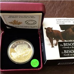 RCM Product: 20 dollars 2014 Bisons - A Family at Rest.