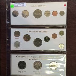 Canada complete 3 different 1968 year set. To be viewed.
