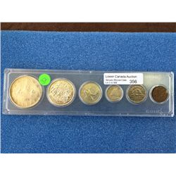 Canada 1946 year set in plastic holder.