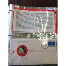 Collection: The Provinces of Canada, First Day Covers of each province from 1979 each containing a s
