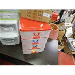 ORGANIZER - RED - 1 X 4 DRAWER = 1 TTL