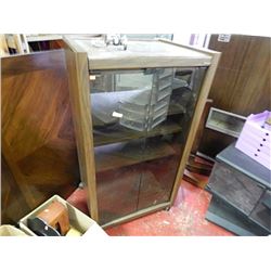 GLASS FRONT MEDIA STAND
