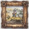 Image 1 : Családi jelenet dél-német mester, 1800 körül, festett fajansz