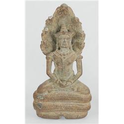 Buddha Khmer, 6. sz., bronz