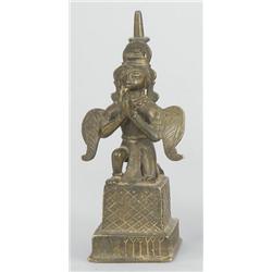 Szárnyas istenség India, 18. sz., bronz
