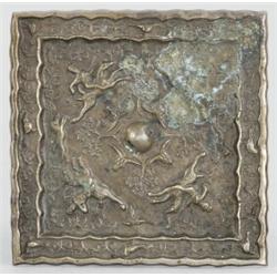 Tükör Kína, Tang-kori típus, 19. sz., öntött bronz