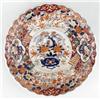 Dísztál Japán, 1900 körül, az imari porcelánokra jellemzo díszítéssel, festett porcelán