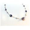 Image 2 : 10K GOLD 8.10 CT SAPPHIRE AND MOONSTONE NECKLACE, APPRAISED VALUE: $5,016