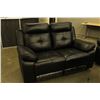 Image 2 : BLACK ITALIA 3 PIECE (SOFA, LOVESEAT, CHAIR) LEATHER SOFA SET, WITH 5 ELECTRIC RECLINING SEATS