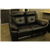 Image 2 : BLACK ITALIA 3 PIECE (SOFA, LOVESEAT, CHAIR) LEATHER SOFA SET, WITH 5 ELECTRIC RECLINING SEATS