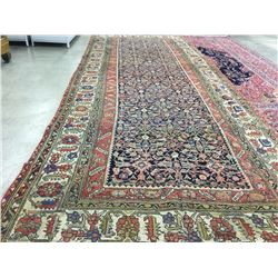 HAND KNOTTED, IRANIAN MALAYER AREA RUG, 5.07M X 1.89M, ORIGINAL PRICE, $9500, (16.5' X 6.25')