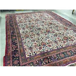 HAND KNOTTED, IRANIAN BIRJAND AREA RUG, 3.95M X 3.06M, (13' X 10')