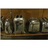 Image 2 : COLLECTION OF 5 1930S-40S CHROME PLATED TOASTERS, IN EXCELLENT CONDITION