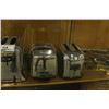 Image 3 : COLLECTION OF 5 1930S-40S CHROME PLATED TOASTERS, IN EXCELLENT CONDITION