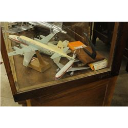 COLLECTION OF APPROX. 10  MODEL AIRCRAFT OF VARIOUS DESIGNS AND MATERIALS INC. ALUMINUM AND CAST