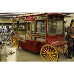 1930S REMAKE, FULLY FUNCTIONAL TRAVELLING CIRCUS POCORN WAGON, FEATURED AT EXPO' 86, USED FOR SIX