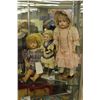 Image 1 : COLLECTION OF 8 ORIGINAL GERMAN PORCELAIN, AND COMPOSITION DOLLS, WITH REMAKE CLOTHING