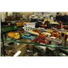 Image 2 : COLLECTION OF APPROX. 20 LESNEY AND MATCHBOX CAST CAR TOYS AND 6 H.0. SCALE TRAINS