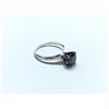 Image 2 : 14K WHITE GOLD BLUE 1.20 CT DIAMOND SOLITAIRE RING, APPRAISED VALUE: $6,800