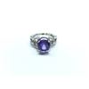 Image 2 : 14K GOLD 2.63 CT TANZANITE RING WITH 99 SINGLE CUT DIAMONDS, APPRAISED VALUE: $4,300