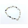 Image 1 : 14K GOLD 6.0 CT SAPPHIRE AND FRESHWATER PEARL BRACELET, APPRAISED VALUE: $3,809