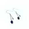 Image 2 : 14K GOLD 2.30 CT SAPPHIRE AND 0.31 CT DIAMOND EARRINGS, APPRAISED VALUE: $3,265