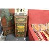 Image 1 : HAND PAINTED WOODEN INDIAN DECORATIVE CABINET