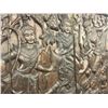 Image 2 : MAGNIFICENT PAIR OF HEAVILY CARVED TEMPLE DOORS DEPICTING A WARLORD AND PRIESTESS, 8' X 8'