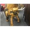 Image 2 : CARVED SOLID TEAK INDIAN ELEPHANT CHAIR, 43'' H