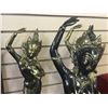 Image 2 : SET OF 3 INDONESIAN BRASS DANCERS, 20'' H