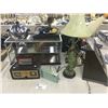 Image 1 : COLLECTION OF 2 LAMPS, SMALL DISPLAY CASE, TELESCOPE IN CASE AND THREE VINTAGE RADIOS