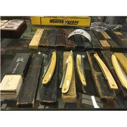 COLLECTION OF APPROX. 20 STRAIGHT RAZORS