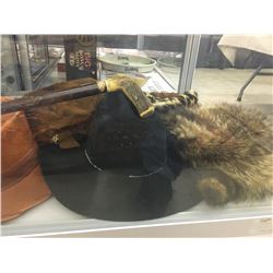 COLLECTION OF 4 WESTERN, FUR AND BOYSCOUT HATS