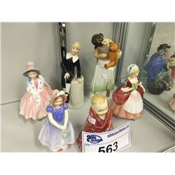 COLLECTION OF 6 PIECES OF ROYAL DOULTON FIGURES