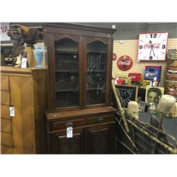 LARGE WALNUT EDWARDIAN BOOKCASE, 1890S