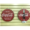 Image 2 : SET OF 3 COCA-COLA SIGNS INC. 2 CLOCKS, AND BOTTLE SIGN