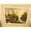 Image 3 : COLLECTION OF 4 FRAMED PRINTS DEPICTING COTTAGES AND A TUG BOAT