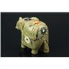 Image 2 : Chinese Hardstone Carved Elephant