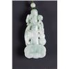 Image 2 : Chinese White Jadeite Carved Ruyi Pendant