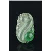Image 1 : Chinese Two Colour Jadeite Lotus Pendant