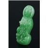 Image 1 : Chinese Green Jadeite Carved Guanyin