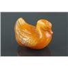 Image 1 : Chinese Amber-like Carved Duck Pendant