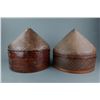 Image 1 : 2 Antique Dim Sum Bamboo Steamers