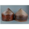 Image 3 : 2 Antique Dim Sum Bamboo Steamers